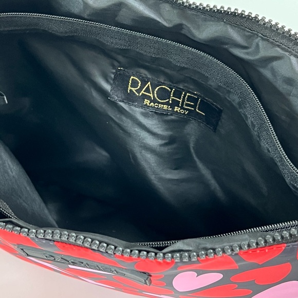 Rachel Roy Heart Nylon Large Pouch Bag NWT - Picture 3 of 15